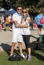 Hunger Run (Rome) - WFP - A couple posing Royalty Free Stock Photo